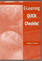 Cover of: E-learning Quick Checklist