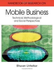 Cover of: Handbook of Research in Mobile Business by Bhuvan Unhelkar