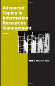 Cover of: Advanced Topics in Information Resources Management (Advanced Topics in Information Resources Management Series) by Mehdi Khosrow-Pour