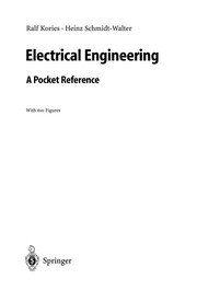 Electrical engineering by Ralf Kories, Heinz Schmidt-Walter