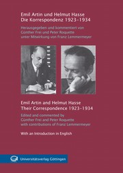 Cover of: Emil Artin und Helmut Hasse: die Korrespondenz 1923-1934 = [Emil Artin and Helmut Hasse] : [their correspondence 1923-1934]
