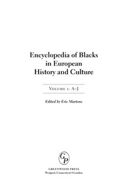 Encyclopedia of Blacks in European history and culture