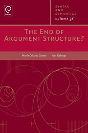 Cover of: The end of argument structure? | MarГ­a Cristina Cuervo