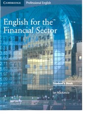 Cover of: English for the financial sector by Mackenzie, Ian jezikoslovec