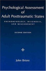 Cover of: Psychological Assessment of Adult Posttraumatic States: Phenomenology, Diagnosis, and Measurement