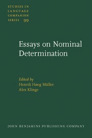 Cover of: Essays on nominal determination | 