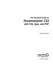 Cover of: The essential guide to Dreamweaver CS4 With CSS, Ajax, and PHP