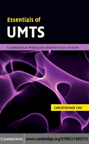 Cover of: Essentials of UMTS | Christopher Cox