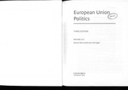 Cover of: European Union politics | Michelle Cini