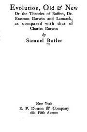 Cover of: Evolution, old & new | Samuel Butler