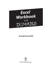 Cover of: Excel workbook for dummies | Greg Harvey