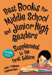 Cover of: Best Books for Middle School and Junior High Readers, Supplement to the First Edition: Grades 6-9 (Children's and Young Adult Literature Reference)