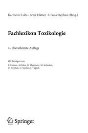 Cover of: Fachlexikon Toxikologie