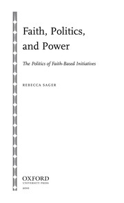 Cover of: Faith, politics, and power | Rebecca Sager