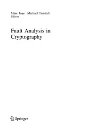 Cover of: Fault Analysis in Cryptography | Marc Joye