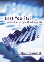 Cover of: Lest You Fall: Meditations to Fight Moral Impurity