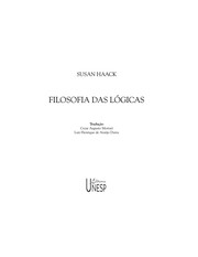 Cover of: Filosofia das lo gicas by Susan Haack