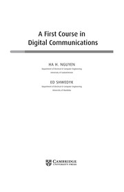 Cover of: A First Course in Digital Communications | Ha H. Nguyen