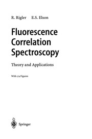 Cover of: Fluorescence Correlation Spectroscopy: Theory and Applications