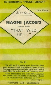 Cover of: That wild lie-- | Naomi Ellington Jacob