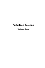 Cover of: forbidden science volume 2 by 