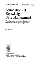 Cover of: Foundations of Knowledge Base Management | Joachim W. Schmidt
