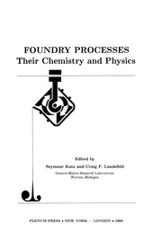 Cover of: Foundry Processes | Seymour Katz