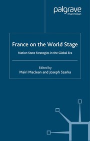 Cover of: France on the world stage | 