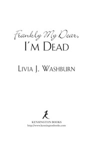 Cover of: Frankly my dear, I'm dead