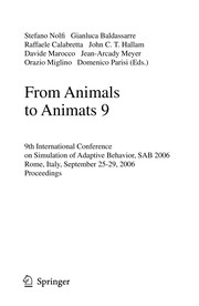 Cover of: From animals to animats 9 | International Conference on Simulation of Adaptive Behavior (9th 2006 Rome, Italty)
