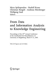 Cover of: From data and information analysis to knowledge engineering by Gesellschaft für Klassifikation. Jahrestagung