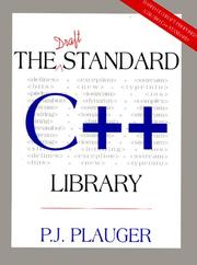Cover of: Draft Standard C++ Library, The by P. J. Plauger