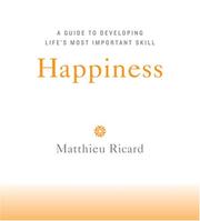 Cover of: Happiness by Matthieu Ricard