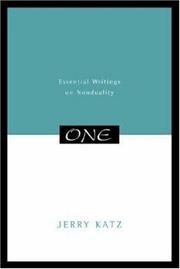 Cover of: One: Essential Writings on Nonduality