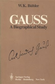 Cover of: Gauss by Walter K. Buhler