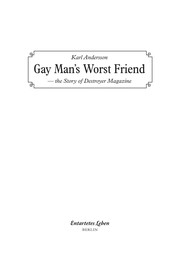 Cover of: Gay man