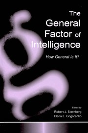 Cover of: The general factor of intelligence | 