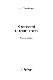 Cover of: Geometry of quantum theory | V. S. Varadarajan