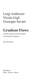Cover of: Gradient Flows | Luigi Ambrosio