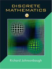 Cover of: Discrete mathematics by Richard Johnsonbaugh, Richard Johnsonbaugh