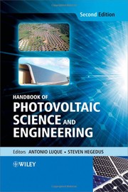Cover of: Handbook of photovoltaic science and engineering by A. Luque, Steven Hegedus