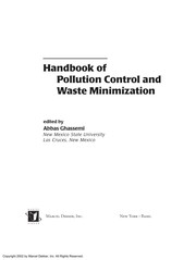 Cover of: Handbook of pollution control and waste minimization | 