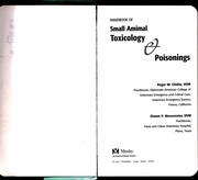 Cover of: Handbook of small animal toxicology and poisonings by Roger W. Gfeller