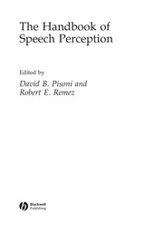 Cover of: The handbook of speech perception | David B. Pisoni