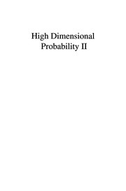 Cover of: High dimensional probability II