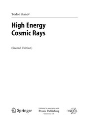 Cover of: High energy cosmic rays