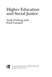 Cover of: Higher Education and Social Justice | Andy Furlong