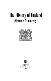 Cover of: The history of England | V. Usmanov