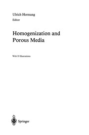 Cover of: Homogenization and Porous Media | Ulrich Hornung