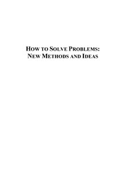 Cover of: How to solve problems | Spyros Kalomitsines
